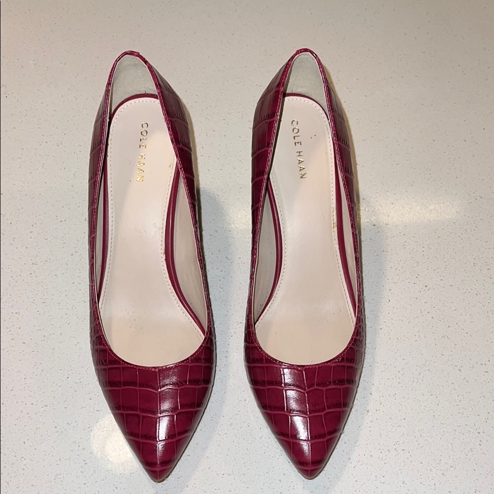 Cole Haan Port Patent Leather Stiletto Heels, size 9.5
